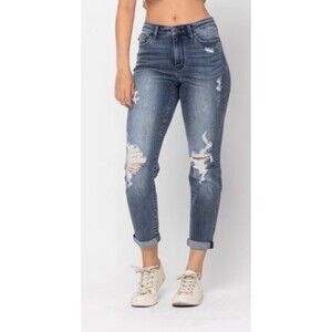 16W Judy Blue High Rise Destroyed Boyfriend Jean - 82332